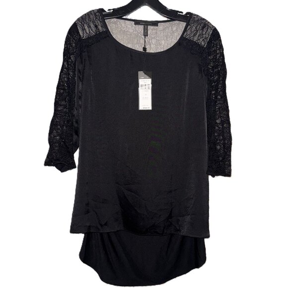 BCBGMAXAZRIA Lace Blouse (NWT) - Picture 1 of 2